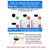 Toilet Push Button 58mm Thread Diameter Dual Push Flushing Button