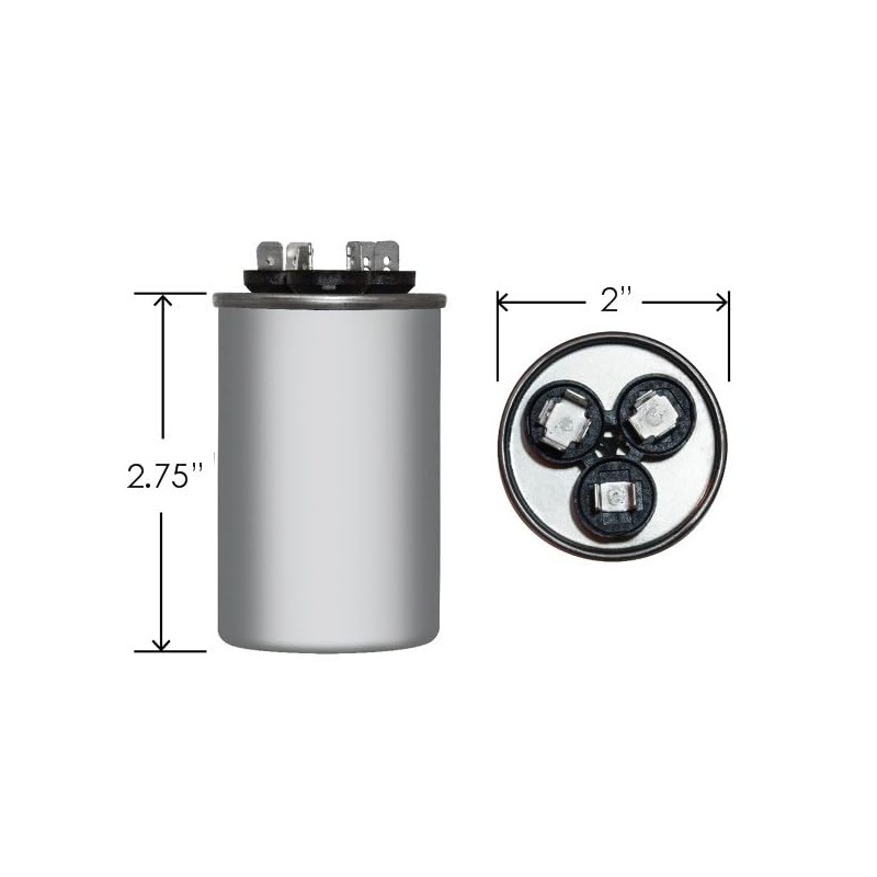 Goodman CAP050350440CS Universal Replacement - 35 + 5 uf/Mfd 370/440