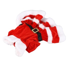 Dog Christmas Costume Puppy Dress Applicable Scenario Festival Dog Christmas Outfit (M)