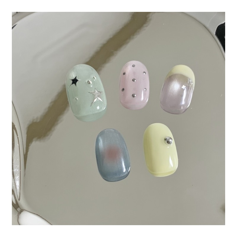 [Handmade Nail Tips] Dream Star Glow✨ Nail Tips - Almond