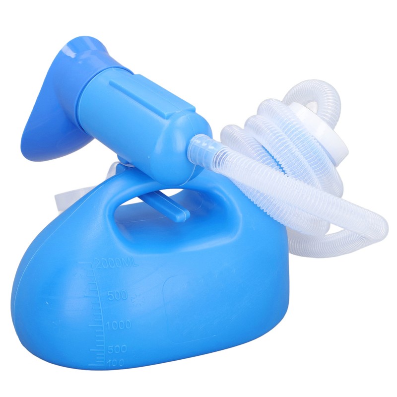 Male Urine Bottle 2000ml Ergonomic Large Opening Strong Plastic Large