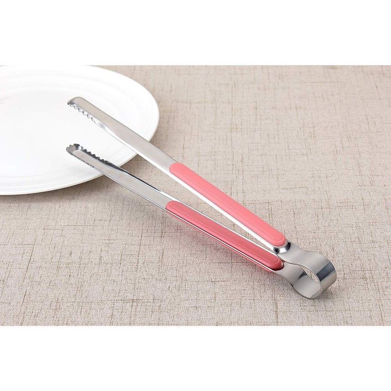 Stainless Steel Kitchen Tongs Cooking Utensils Barbecue Baking Ice Salad
