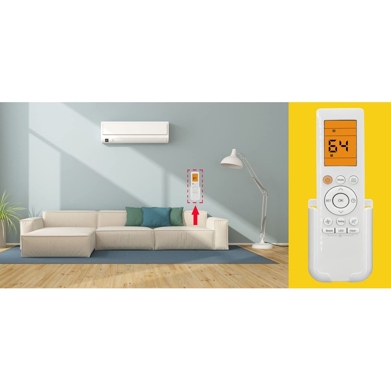 Replacement for Midea AC Air Conditioner Remote Control RG10A(B2S)/BGEFU1