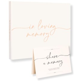 Lamare Funeral Guest Book for Memorial Service – Elegant Celebration of Life Guest Book and in Loving Memory Guest Book - Condolences Book for Funeral