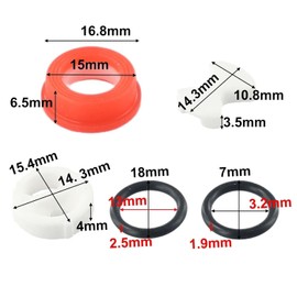8 Pcs Pleochroic Faucet Washers Ceramic Disc Cartridges Silicon Washer Insert Turn Washers Replacement for Valve Tap, Faucet Parts