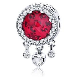 MUERDOU Birthstone Charm Fit Charms Bracelets and Necklaces Birthday Gifts for Woman Girl