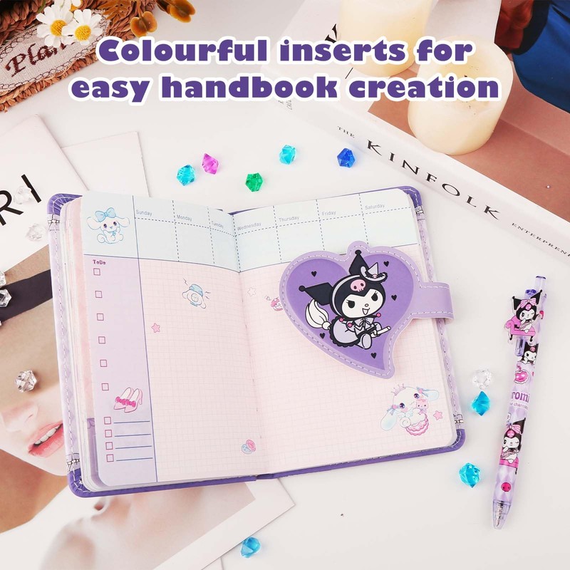 Ku-rom Diary Book, Cute Notebook, Kids Leather Journal Notebook Set