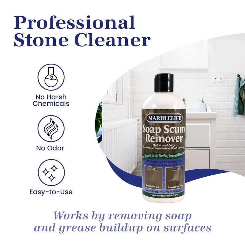 Marblelife Soap Scum Remover, Heavy Duty Cleaner for All Tile