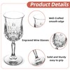 UMEIED 12 Pack 7.2oz Wine Glasses, Small Stemware for Red