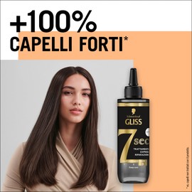 Schwarzkopf Gliss 7 Sec Express Treatment 200 ml, Hair Care with Liquid Keratin and Black Pearl Extract, Keratin Treatment for Damaged and Dry Hair