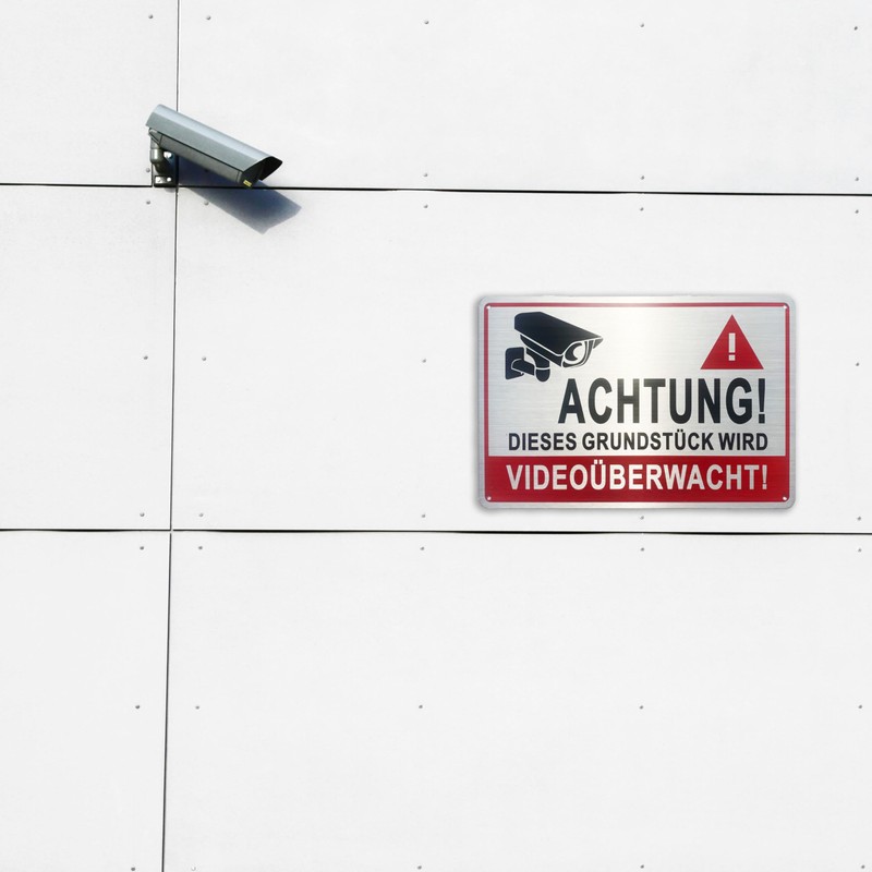 Video Surveillance Sign, Pack of 2, 30 x 20 cm,