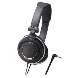 オーディオテクニカ ポータブルヘッドホン ブラック ATH-SJ55 BK