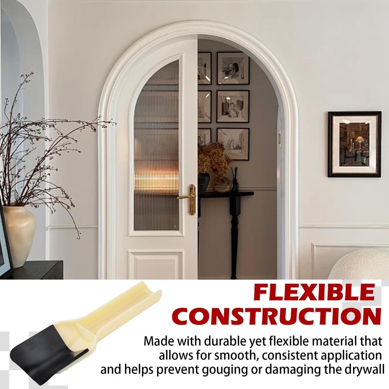 Gypsum board corner finishing tool elastic design cow nose corner