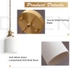 Magiroz Mid Century Modern Pendant Light Fixture Minimalist White Ceramic