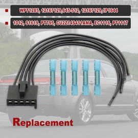 Blower Motor Resistor Connector Wire Harness Pigtail Compatible with 2010-2015 Ford Fusion, Lincoln MKZ Mercury Milan,AC Fan Blower Wire Assembly Replace for WPT1285, 12167129,645-512, 12167129