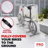 PRO BIKE TOOL Bicycle Cover Transparent PVC 0.15mm Thick, Reflective