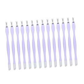 Mikinona Fork Tool Pusher for Nail Care 30pcs Set Manicure Cuticle Remover Nail Art Tool Easy to Use Random