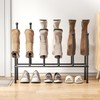 pickpiff Free Standing Shoe Racks - Black Metal Boot Rack,