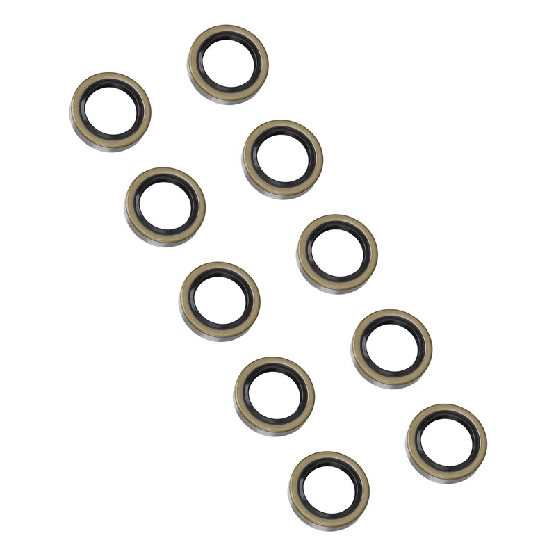 10PCS Double Lip Grease Seals High Hardness Trailer Axle Hub