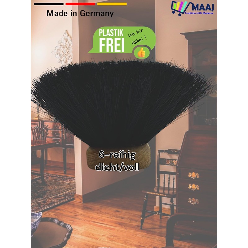 Maaj® Hand Brush Waxed with Horsehair Covering Like Grandma's Times