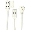 AXIS 45503 6-Feet 3-Outlet White Wall Hugger Indoor Extension Cord