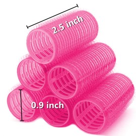Hair Rollers, 12 Pack Self Grip Salon Hairdressing Curlers, DIY Curly Hairstyle,Colors May Vary, Small