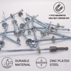 SKIR'CO (Pack of 30) Self Drilling 5.5 x 120mm Zinc