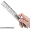 Tairantop Hairdressing Stainless Steel Metal Comb,Mustache Comb,Salon Hairdressing Comb Detangler