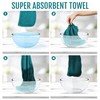 LUXURY Hair Towel Wrap 100% Cotton, Instant Drying Lightweight Turban