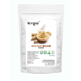 keegan Herbal Natural Multani Mitti Powder For Blackhead Cotrol,Skin Whitening & Hair Care Care(100gm Pouch)