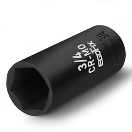 1/2" Drive Deep Impact Socket, 3/4 Inch SAE Socket, CR-MO 6 Point for Easy Removal of Axle Nut