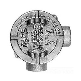 Crouse-Hinds EAJL16 Conduit Outlet Box 1/2" Hubs with Cover and Mounting Feet