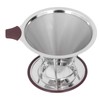 Reusable Coffee Dripper Stainless Steel Silicone Reusable Coffee Filter with