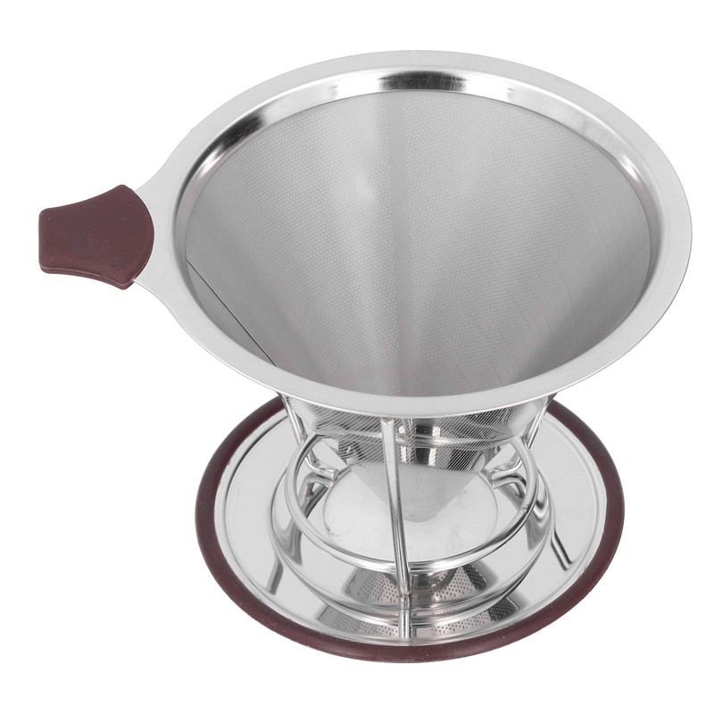 Reusable Coffee Dripper Stainless Steel Silicone Reusable Coffee Filter with