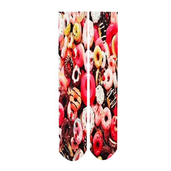Crazy Socks Funny Socks,3D Pattern Cool Socks,Personalized With Donut graphic