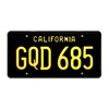 Nash Bridges | GQD 685 | Metal Stamped License Plate