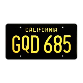 Nash Bridges | GQD 685 | Metal Stamped License Plate