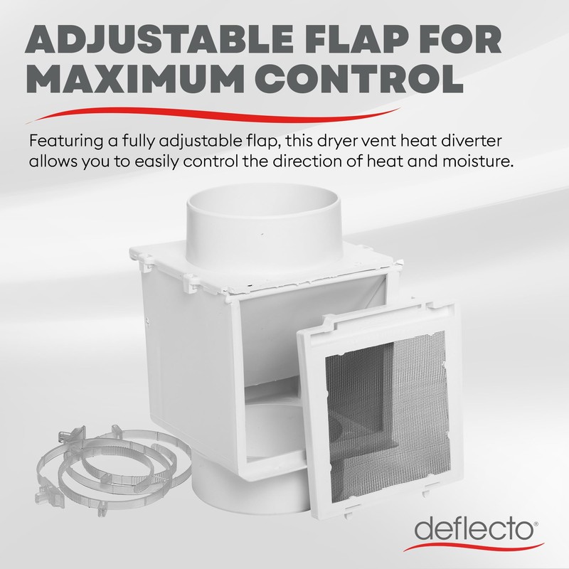 Deflecto Extra Heat Dryer Saver – Compatible with 4 inch