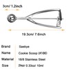 Saebye 2 teaspoon Cookie Scoop, Size #100/2 tsp, Melon Baller