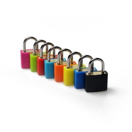 6Pcs 30.8x23mm/1.2x0.9inch Suitcase Locks with Keys Small Luggage Padlocks Multicolor Backpack Small Locks for School Gym Locker Jewelry Box (Random Color)