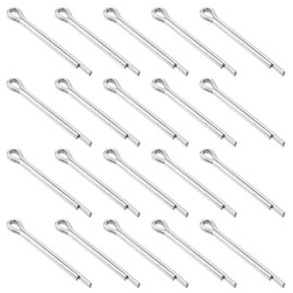 uxcell 30Pcs 4mmx32mm 304 Stainless Steel Cotter Pin, Split Pin Fastener Clips Split Cotter for Household Appliances, Sports Equipment, Car Mechanics Repair (Silver)