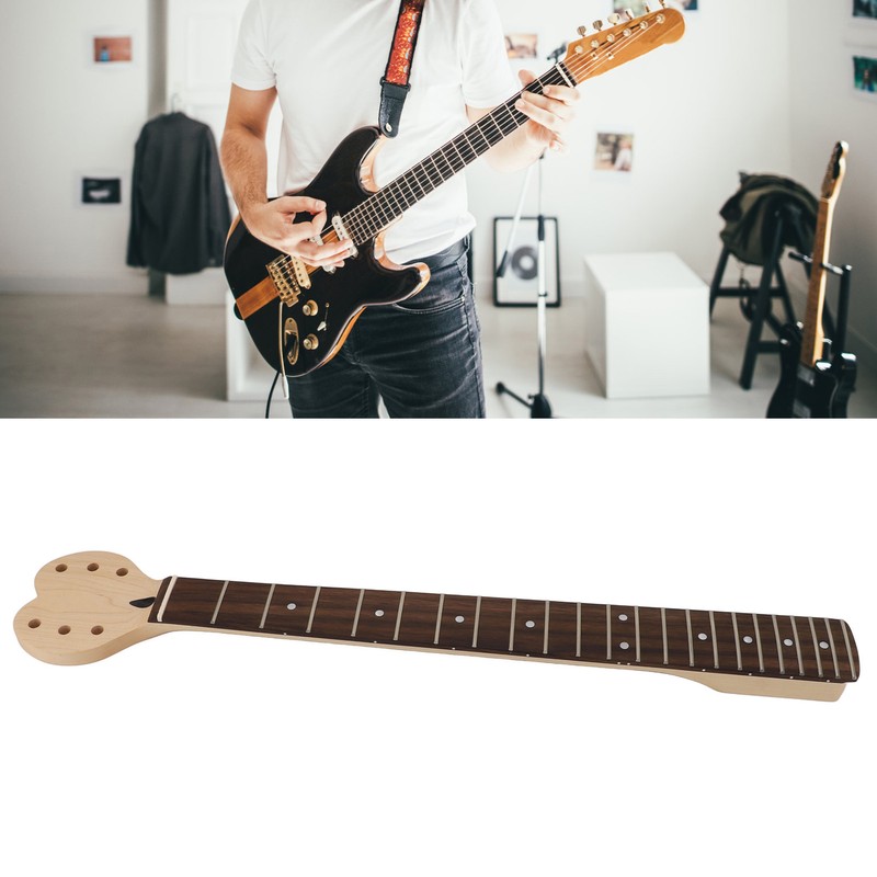 Electric Guitar Neck Heart Shaped Head Rosewood Fretboard Mahogany Guitar