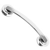 TEHAUX Wall Mounted Bathroom Safety Grab Bar Large Silver Suction