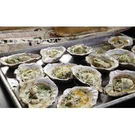 Loftin Oysters Ceramic Reusable Chargrilling Oyster Shell, Set of 12. Great for Seafood of all Kinds. Made in the USA.