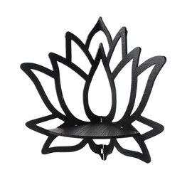 Ximimark 1pc Elegant Floating Wooden Lotus Shape Display Shelf - Adds Aesthetic Touch to Any Room with Ample Storage for Plants, Flowers, Toys, Scented Candles, and More