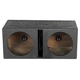 Rockville RQB10V Dual 10" Vented Subwoofer Sub Box Enclosure/Bed Liner Finished