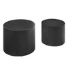 Modway Amani Nesting Coffee Table Set of 2 in Black
