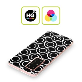 Head Case Designs Double Circles Black And White Patterns Soft Gel Case Compatible With Honor 30S 5G
