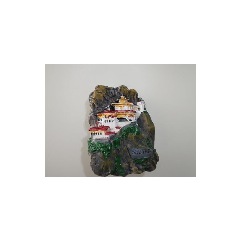 Stunning 3D Fridge Magnet Featuring Tiger’s Nest Monastery, Paro Taktsang,