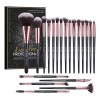 Brochas De Maquillaje Kit 20 Pcs Para Maquillaje Profesional Color
